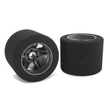 Corally Attack Foam Tires 1/8 Circuit 35Shore Rr Carbon 76mm
