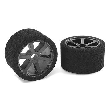 Corally Attack Foam Tires 1/12 Circuit 30 Shore Pink Front C