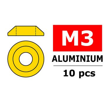 Team Corally Aluminium Washer For M3 Button Head Screws O