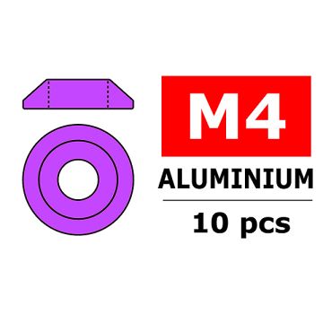 Team Corally Aluminium Washer For M4 Button Head Screws O