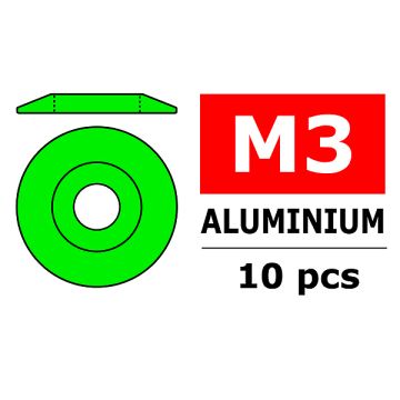 Team Corally Aluminium Washer For M3 Button Head Screws O