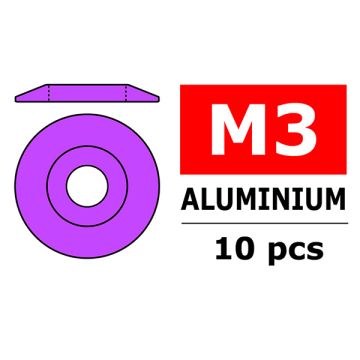 Team Corally Aluminium Washer For M3 Button Head Screws O
