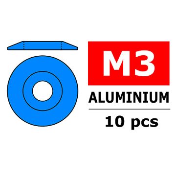 Team Corally Aluminium Washer For M3 Button Head Screws O
