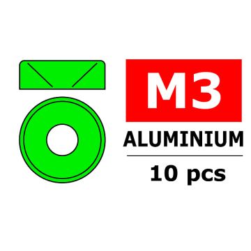 Team Corally Aluminium Washer For M3 Flat Head Screws Od=