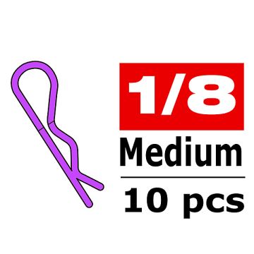 Corally Body Clips 45 Bent Me Dium Purple 10 Pcs