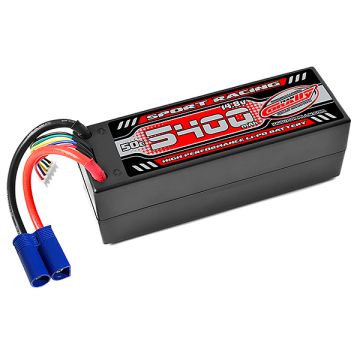 Corally Power Racing 5400mah 14.8v 4S 50C LiPo RC Car Battery w/ EC5 