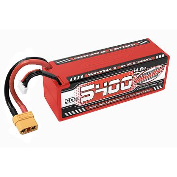 Corally Sport 5400mah 14.8v 4S 50C Hard Case LiPo RC Car Battery w/XT90
