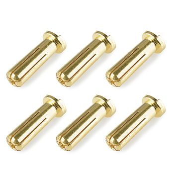 Corally Bullit Connector 5.0mm Male Solid Type Gold Plated U