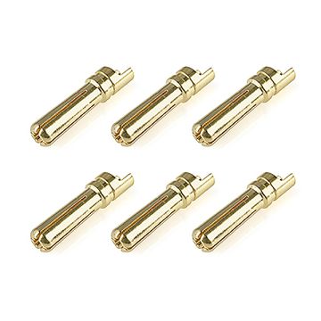 Corally Bullit Connector 5.0mm Male Solid Type Gold Plated U