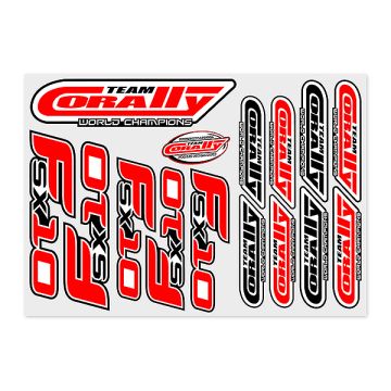 Corally Stickersheet Fsx10 Precut 210x148mm 1 Pc