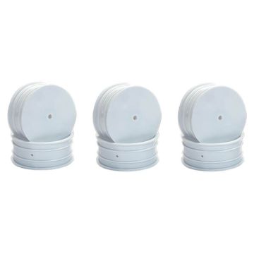 Centro 1/10 Dished Buggy Front 4WD Wheel White - 3 Pairs