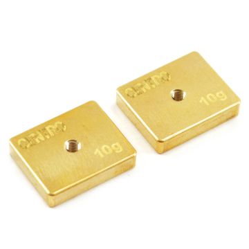 Centro Precision Brass 10g Balancing Weights (Pr)