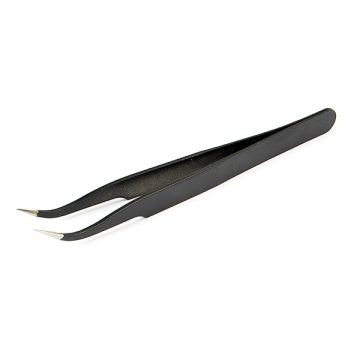 Centro Curved Black Tweezers 