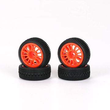 Carisma GT24 Hyundai i20n Red Wheels Set (Mounted)