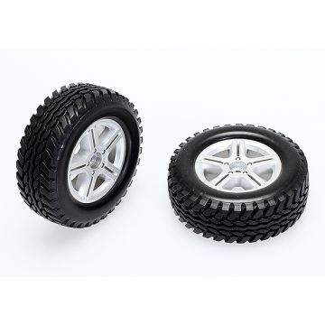 CEN Racing Scale Tires Set (Pre Glued , 91x34x56mm Hard Compound)
