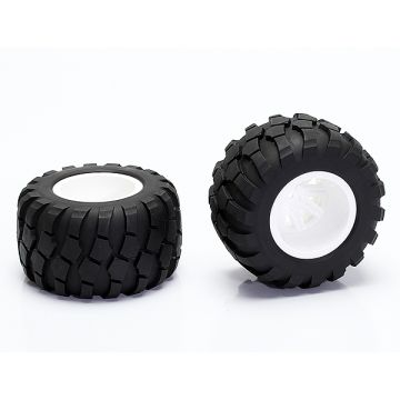 CEN Racing Wheel & Tire Glued (White)