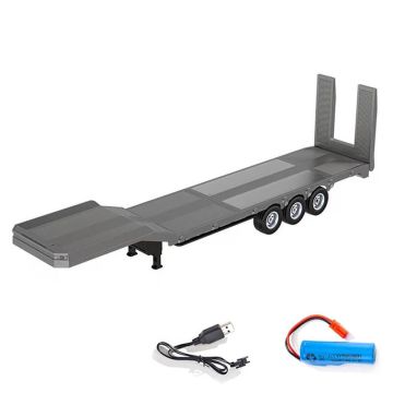 Huina Rc Haulage Flatbed Trailer For Cy1501s Silver