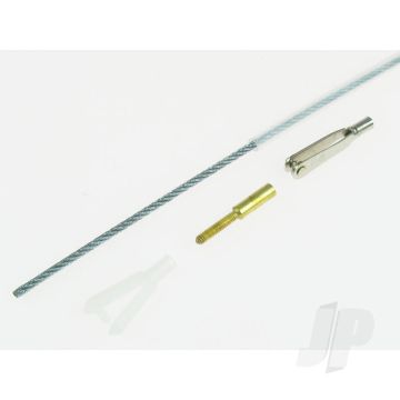 Dubro DB165 20" Engine Control Flex-Cable Assembly – Snake & Kwik-Link Hardware for RC Model Aircraft
