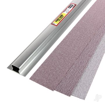 Dubro Kwik Sand Hand Sander 22in w/ (80,150, 220 Grit) Sanding Tool