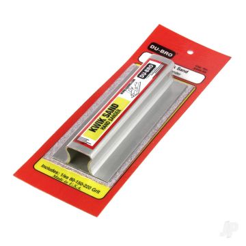 Dubro Kwik Sand Hand Sander 5.5in w/ (80,150, 220 Grit) Sanding Tool