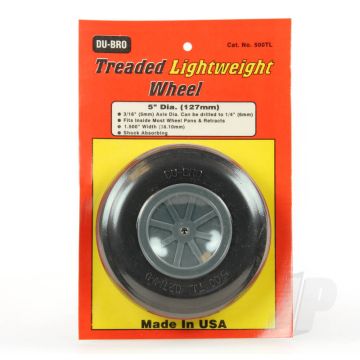 Dubro DB500TL 5" (127 mm) Treaded Lightweight Wheel For RC Model Aircraft