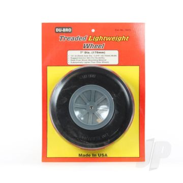 Dubro DB700TL 7" (178mm) Treaded Lightweight Wheel For RC Model Aircraft