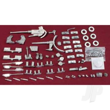 Dumas U.S.S. Crockett Deck Fittings (2105) For Model Boats