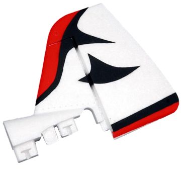 Dynam Sukhoi Su26m Vertical Stabilizer (Red)