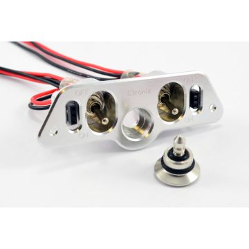 Etronix Military Grade Alloy Dual Switch Panel with Fuel Dot and Charging Plug