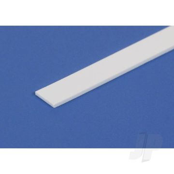 Evergreen 14in (35cm) White Plastic Strip .010x.030in (10 pack)