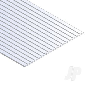 Evergreen 12x24in (30x60cm) Clapboard Siding Plastic Sheet .040in (1.0mm) Thick .050in Spacing
