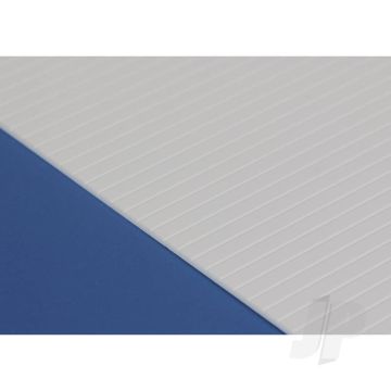 Evergreen 12x24in (30x60cm) V-Groove Siding Plastic Sheet .040in (1.0mm) Thick .100in Spacing