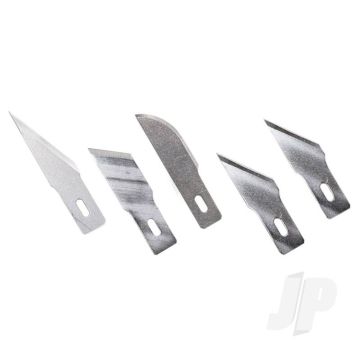 Excel 5 Assorted Heavy Duty Blades (#2, #19, #22, 2x #24), Shank 0.345" (0.88 cm) (5pcs)