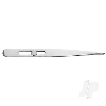 Excel 4.75in Pointed Slide Lock Stainless Steel Tweezers