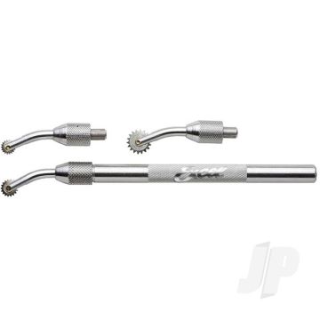 Excel Pounce Wheel Set, Three Wheel Heads with .25in, .312in, .437in