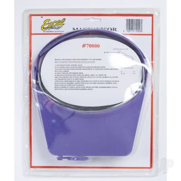 Excel MagniVisor Deluxe Head-Worn Magnifier with 4 Different Lenses, Purple (Boxed) 