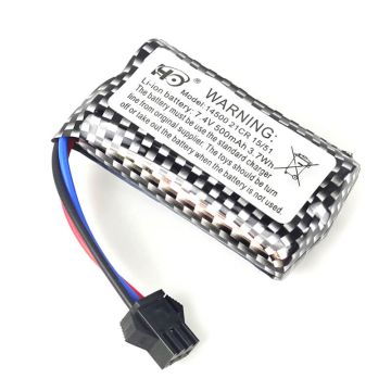 E-Zee RC Willys Jeep 7.4v 500mAh 14500 21CR 15/51  LiIon Lithium Ion Battery