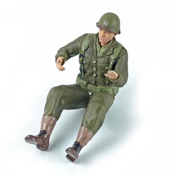 E-Zee RC Willys Jeep 1:10 Soldier Driver Figure Model