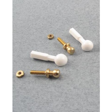 Radioactive Nylon Ball Joint Link Set for M2 2mm Rod (2) For RC Model Plane