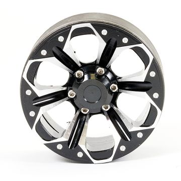 Fastrax Aluminum Beadlock Kylo 1.9" Wheels - Black (2pc)