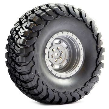 FASTRAX 1:10 CRAWLER GRANITE 2.2 SCALE WHEEL 140MM TYRE (GREY)