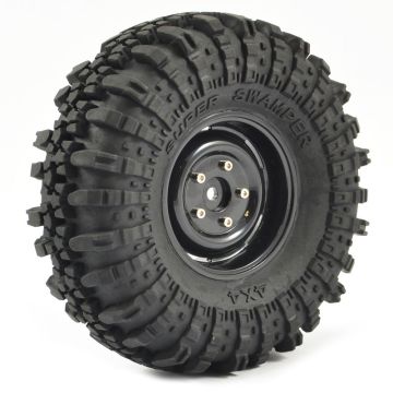 FASTRAX 1:10 CRAWLER SWAMPER 1.9 SCALE WHEEL 118MM TYRE (BLACK)