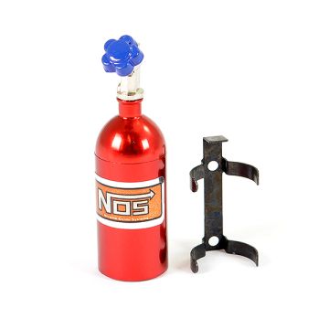 Fastrax RC Scale Model Car Aluminium NOS Nitrous Bottle & Mount - Red