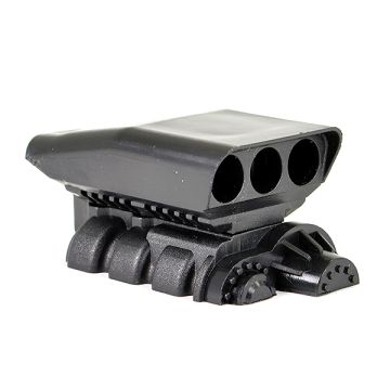Fastrax RC Scale Model Car Imitation Supercharger Engine Block - Black
