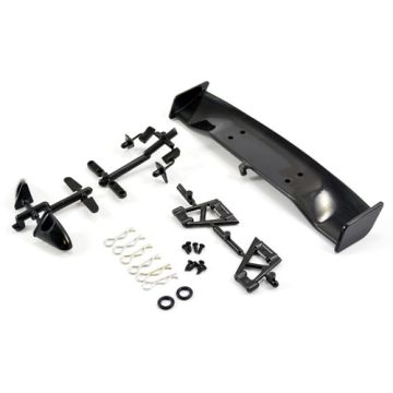 Fastrax RC 1/10 Scale Model Car Touring/Drift Wing & Mirror Set