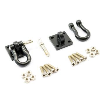 Fastrax RC Scale Model Car Metal Bumper Shackles & Mounting Bracket 2pcs