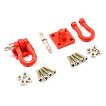 Fastrax RC Scale Model Car Metal Bumper Shackles & Mounting Bracket 2pcs