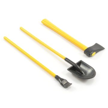 Fastrax RC Scale Model Car 3-Piece Painted Hand Tools Shovel/Axe/Pry Bar