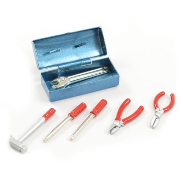 Fastrax RC Scale Model Car Scale Painted Tool Box & 6 Tools