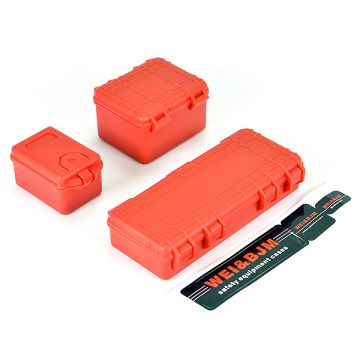 Fastrax RC Scale Model Car Tool Case Set (3pc) (Large Size 100x40x20mm)